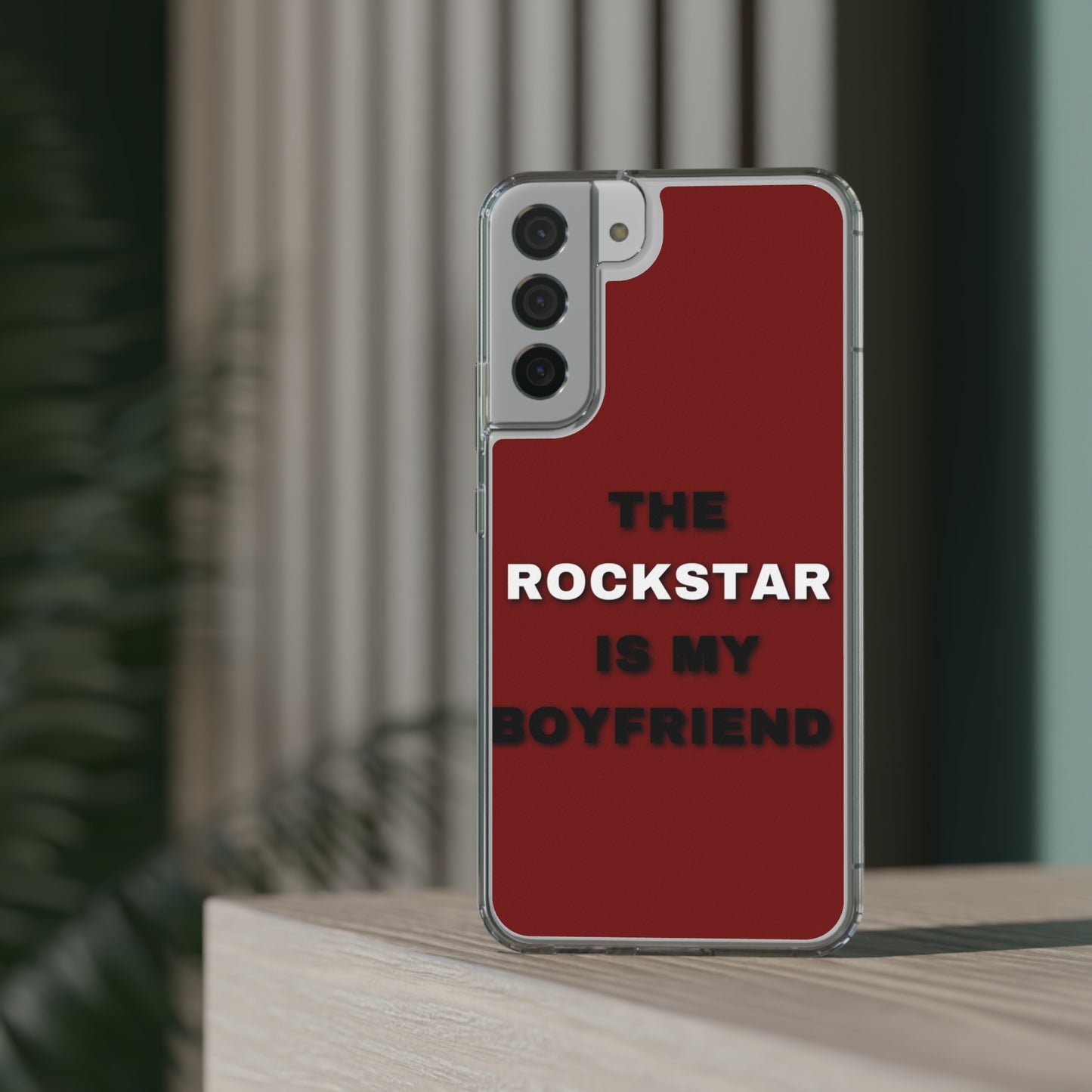 Rockstar Girlfriend Clear Phone Case