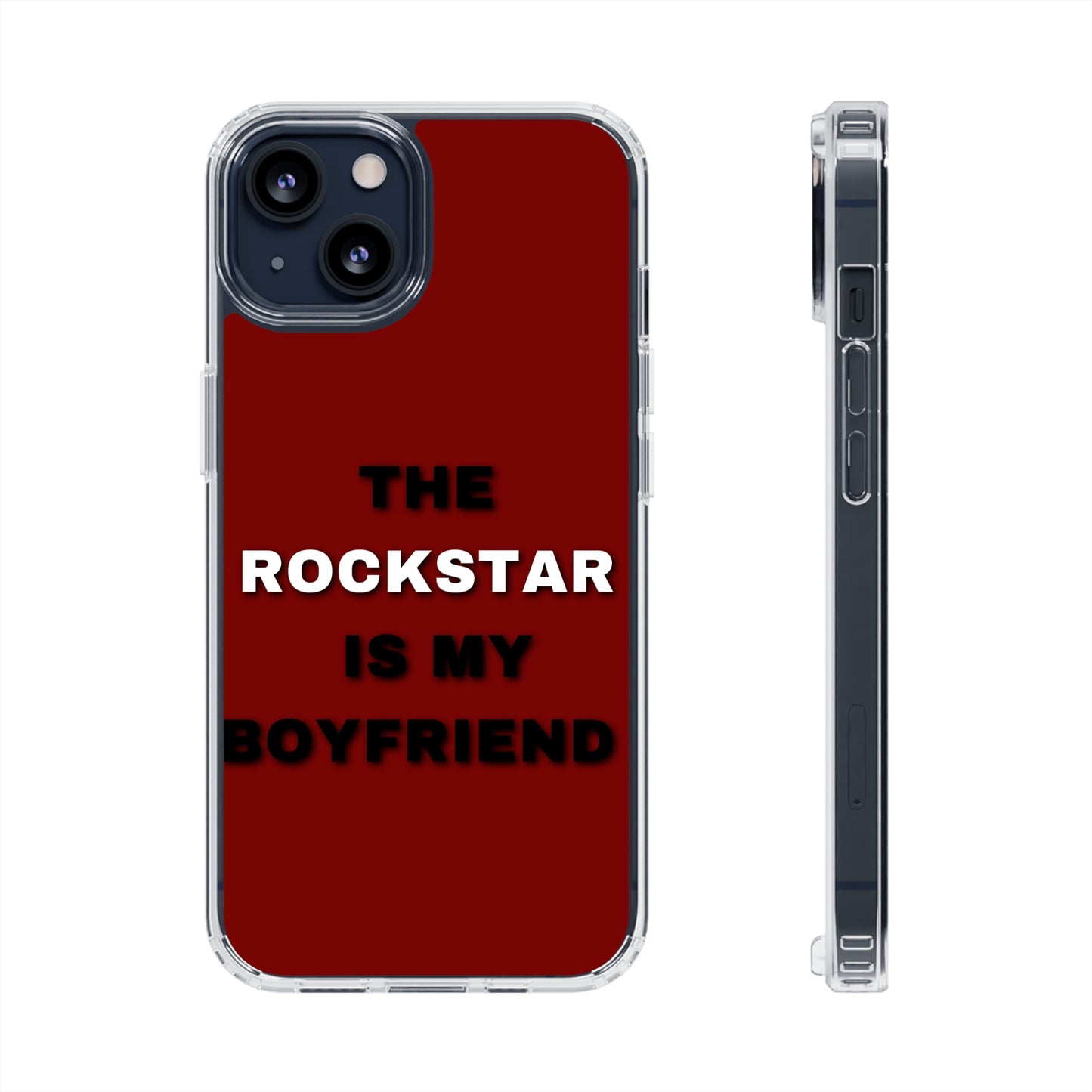 Rockstar Girlfriend Clear Phone Case