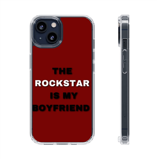 Rockstar Girlfriend Clear Phone Case