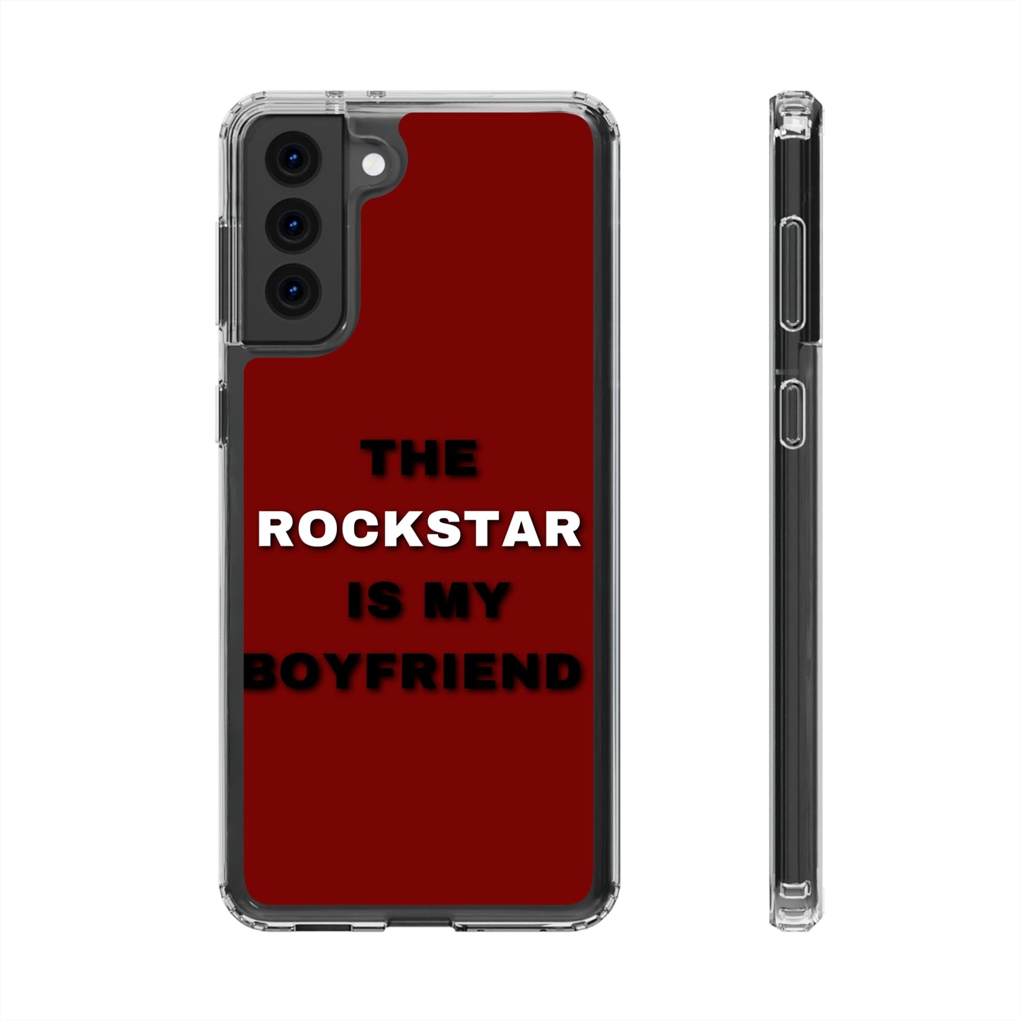 Rockstar Girlfriend Clear Phone Case