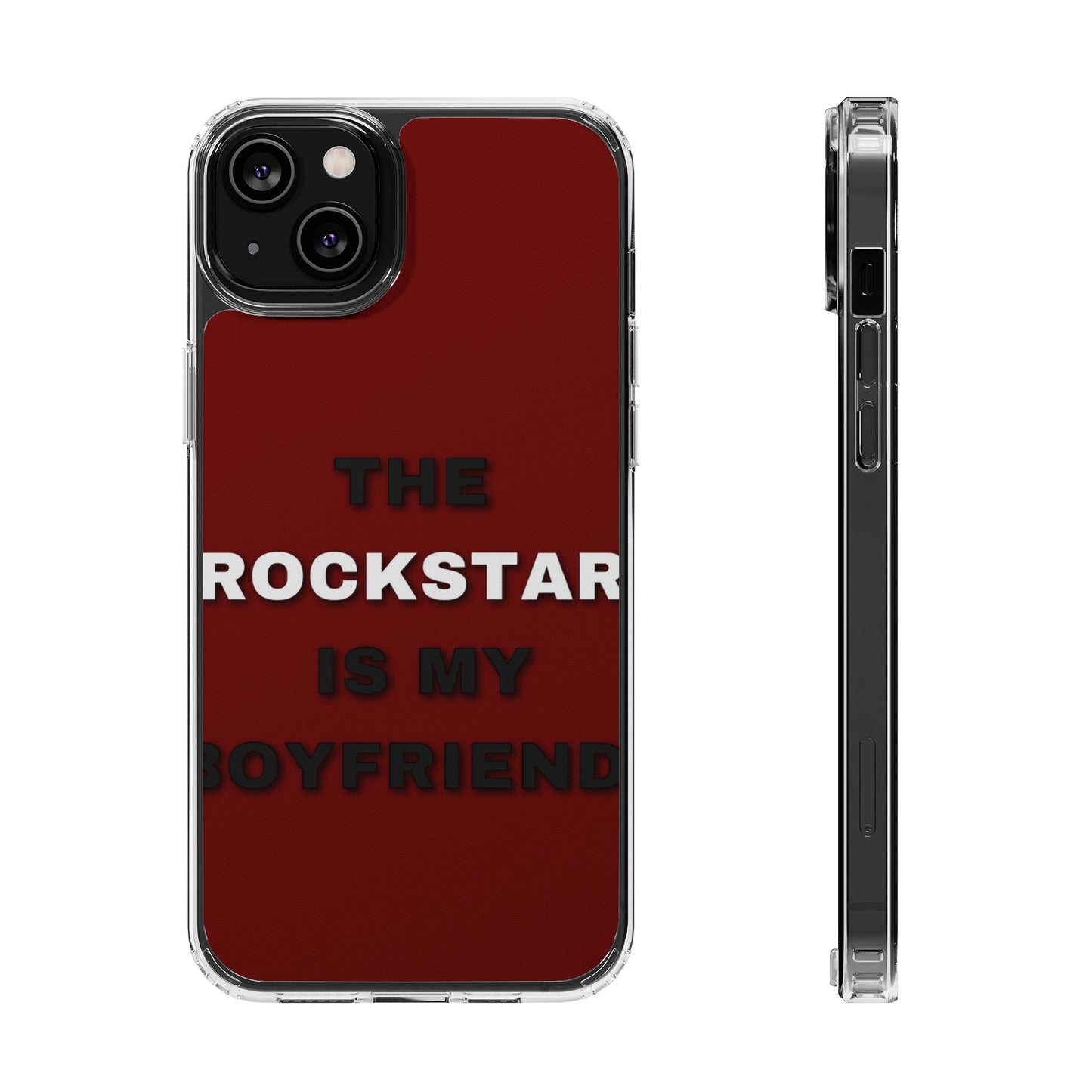 Rockstar Girlfriend Clear Phone Case