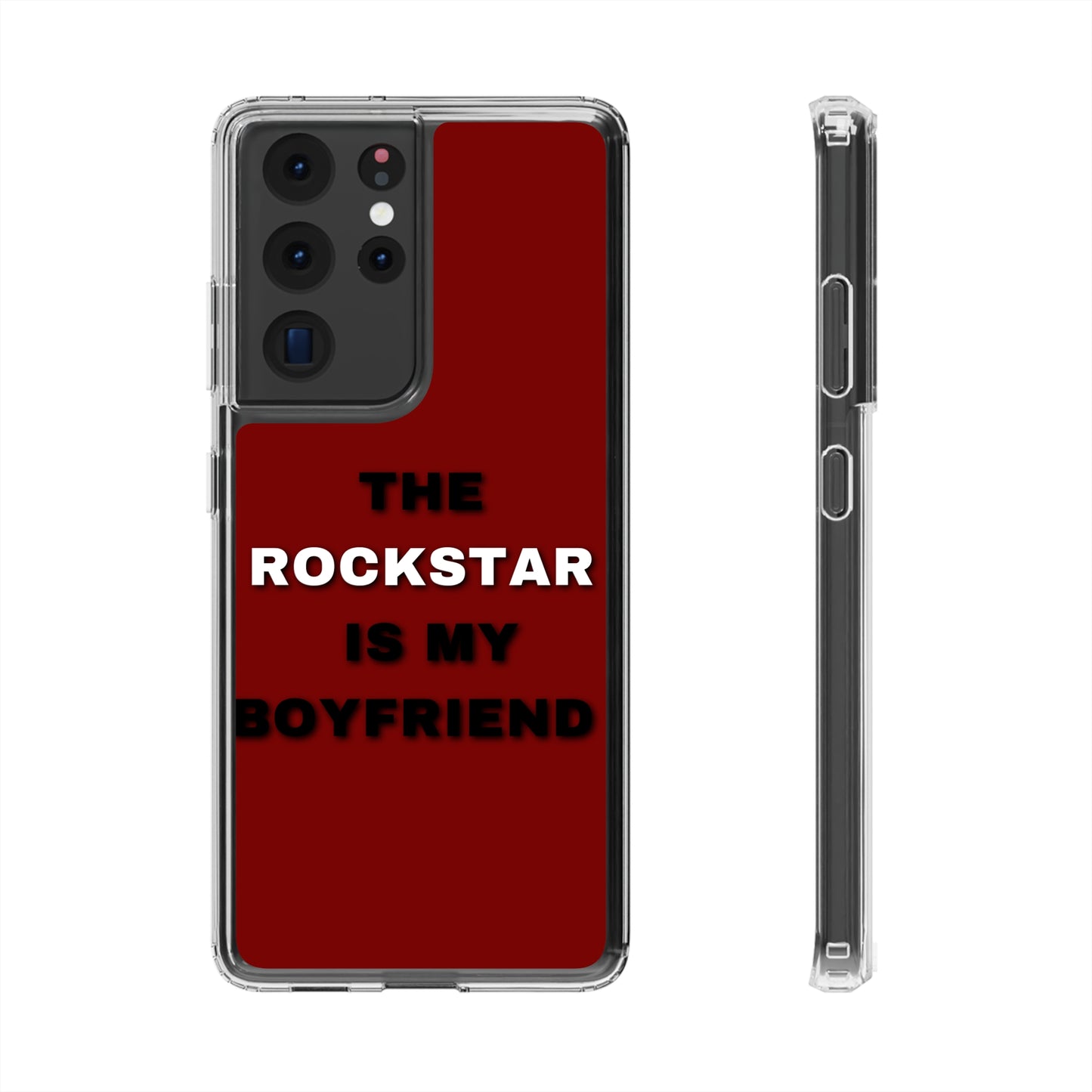 Rockstar Girlfriend Clear Phone Case