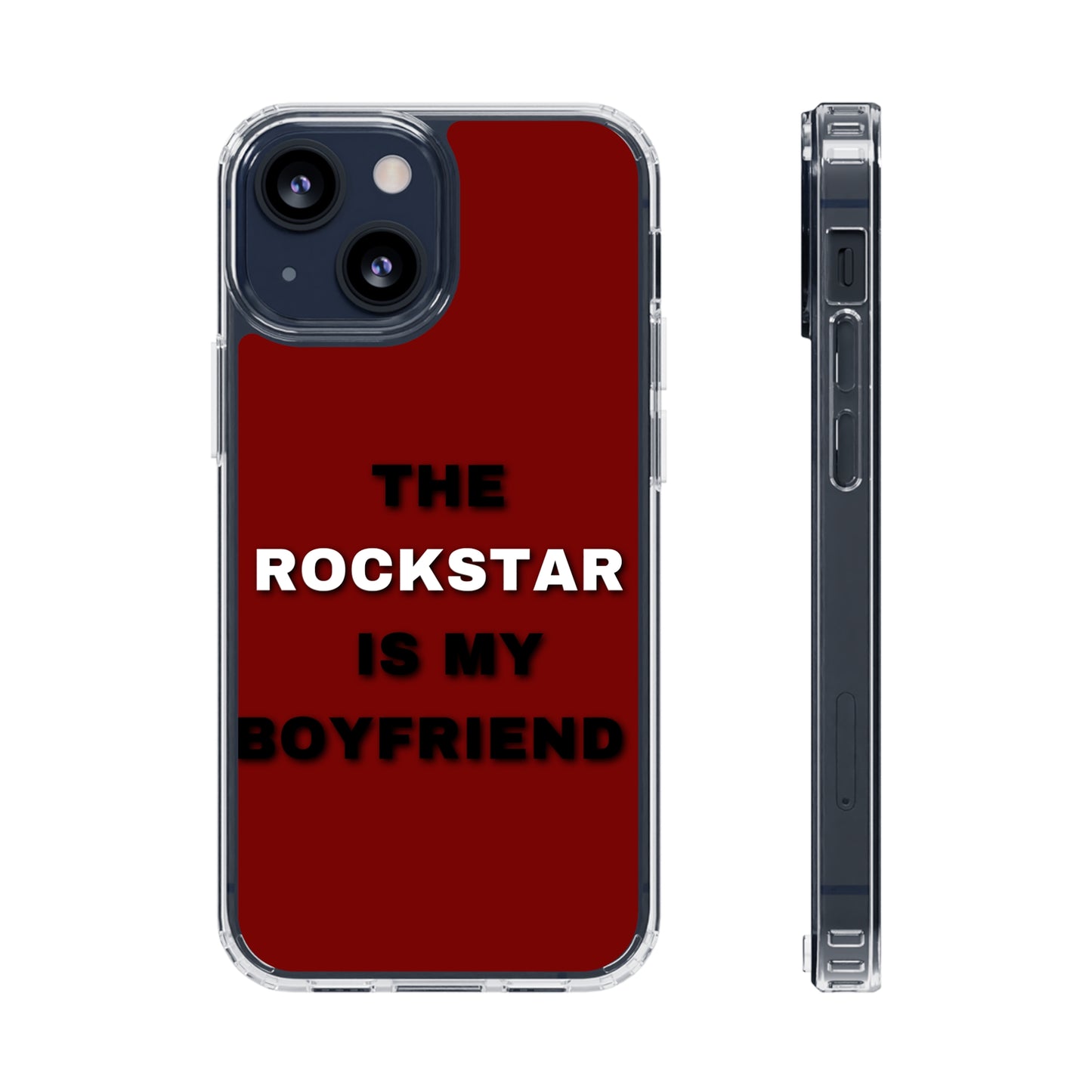 Rockstar Girlfriend Clear Phone Case