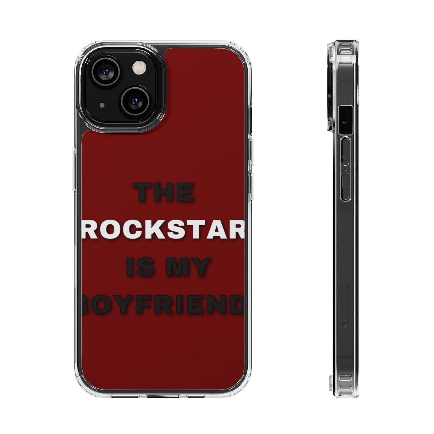 Rockstar Girlfriend Clear Phone Case