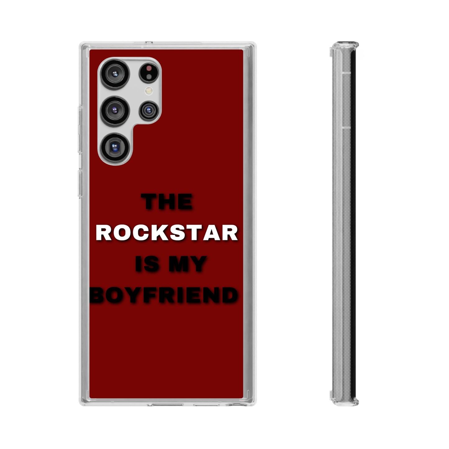 Rockstar Girlfriend Clear Phone Case