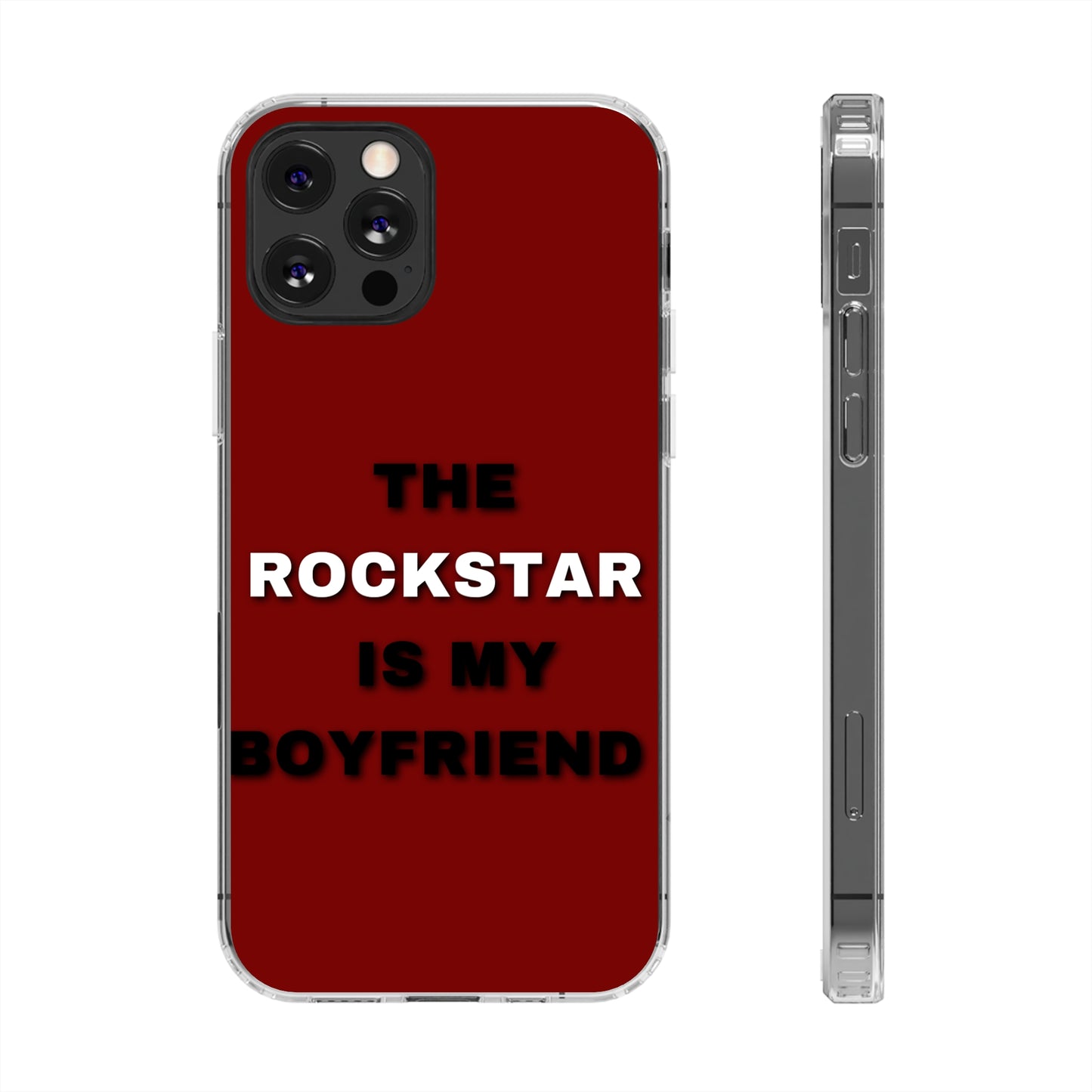 Rockstar Girlfriend Clear Phone Case