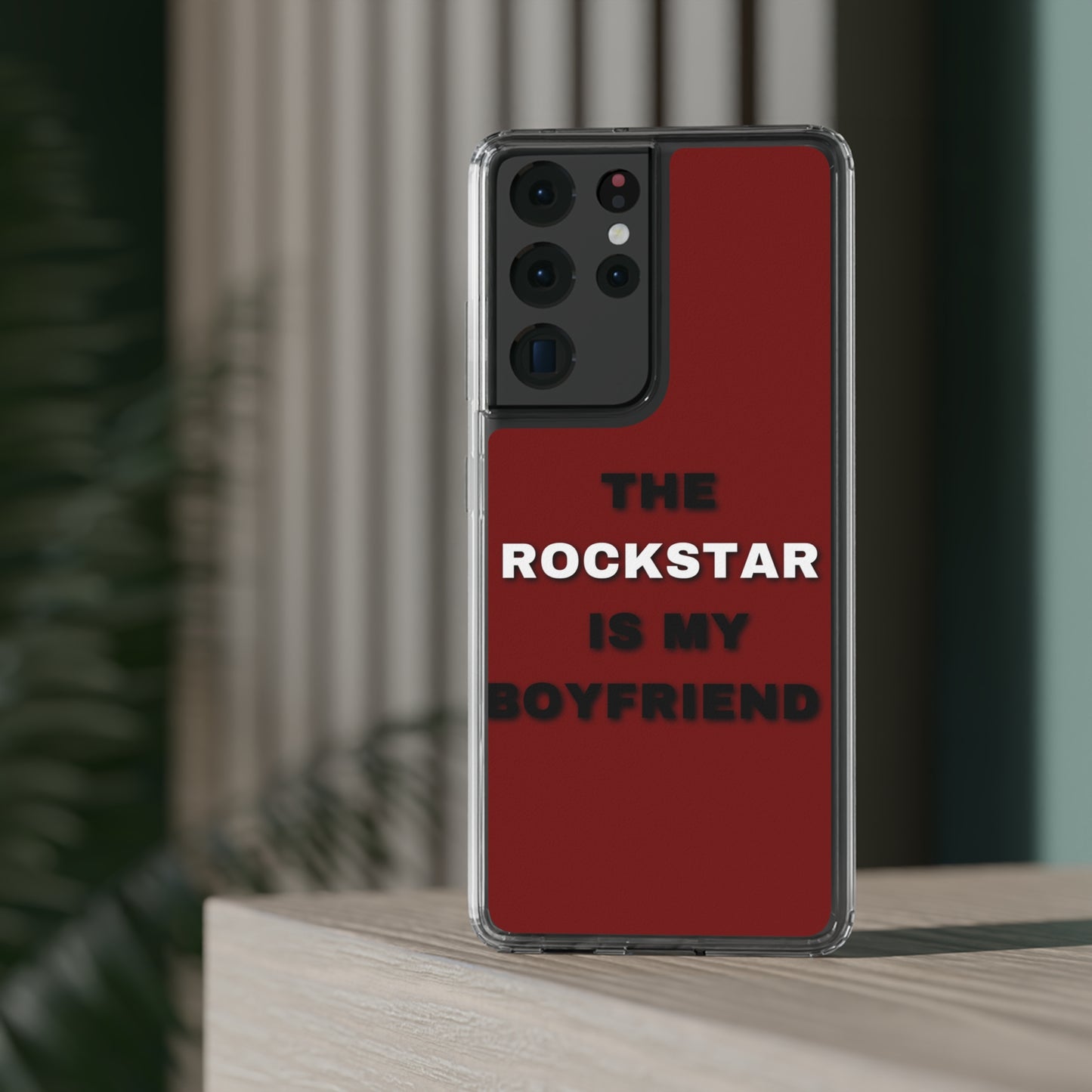 Rockstar Girlfriend Clear Phone Case