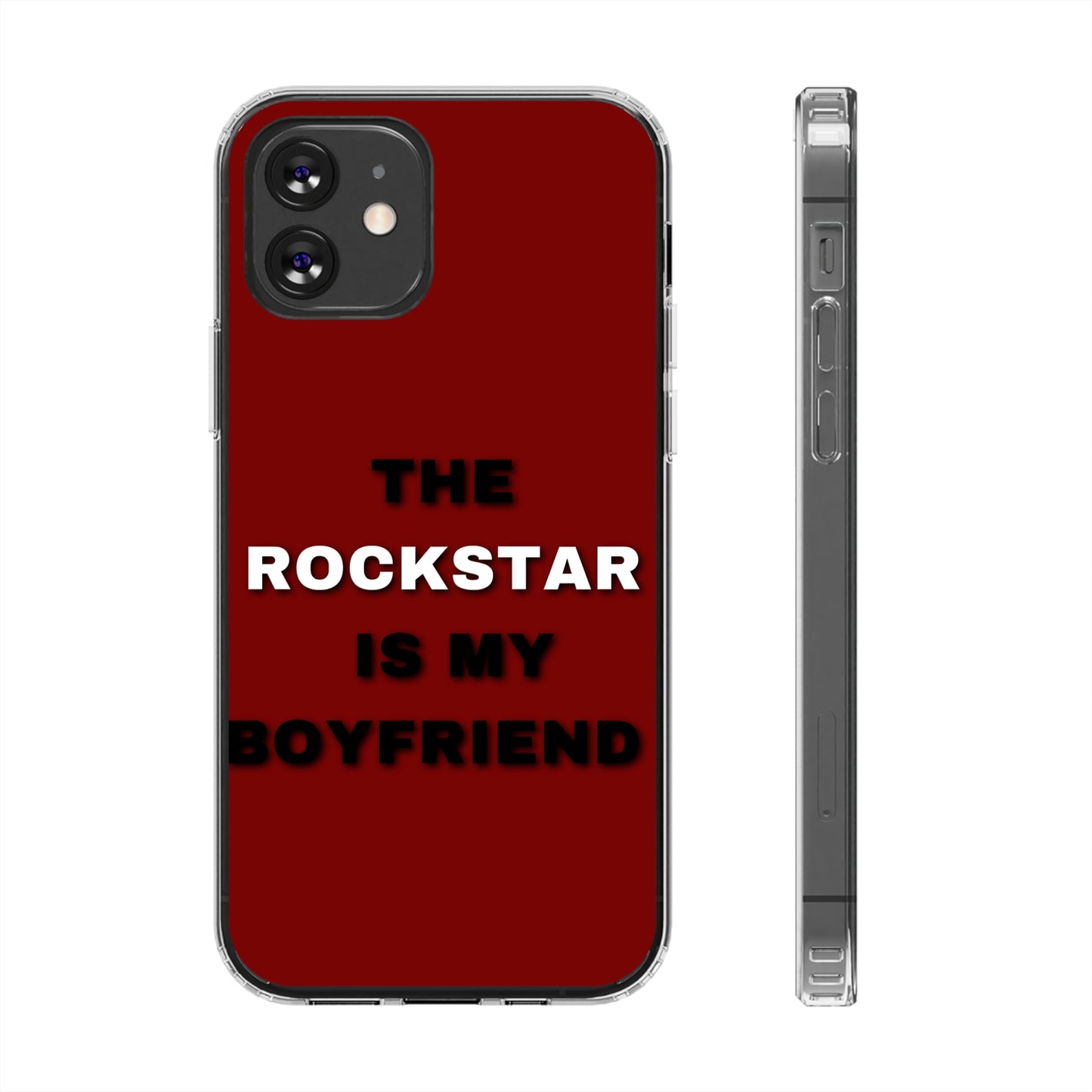 Rockstar Girlfriend Clear Phone Case