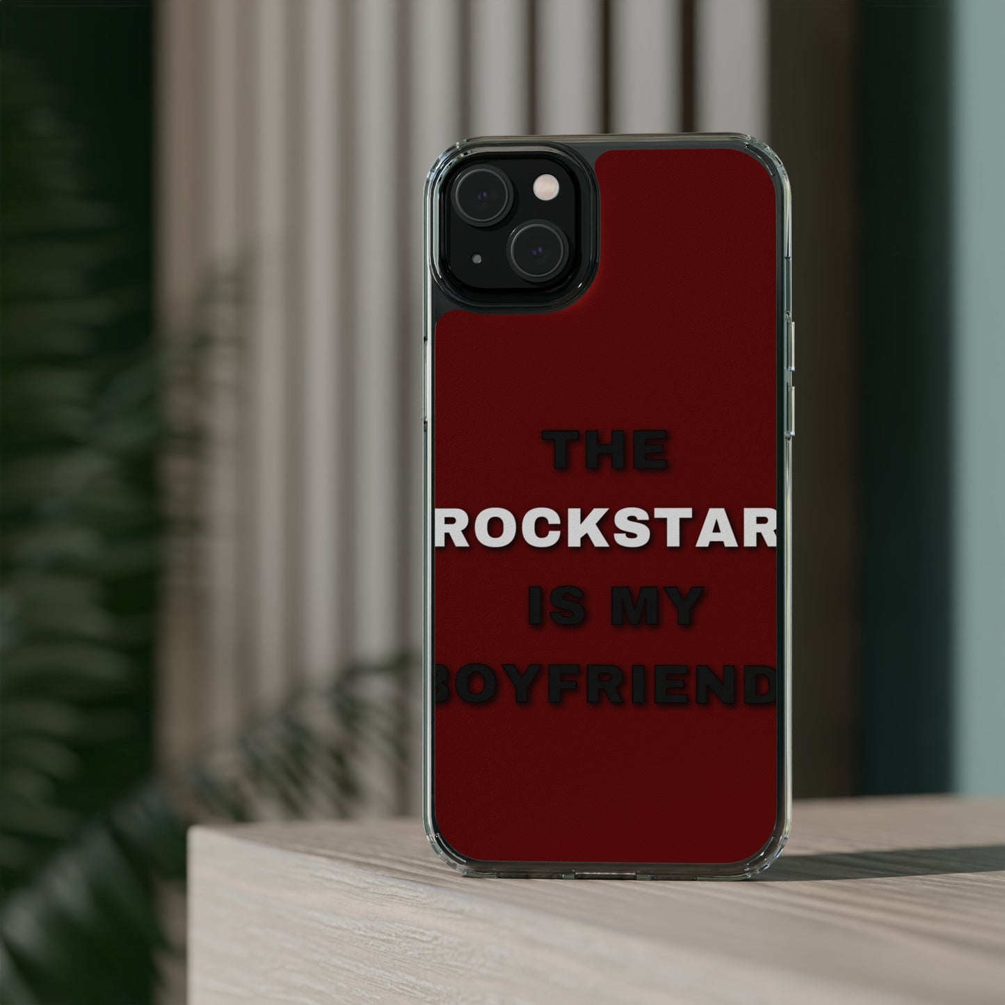 Rockstar Girlfriend Clear Phone Case