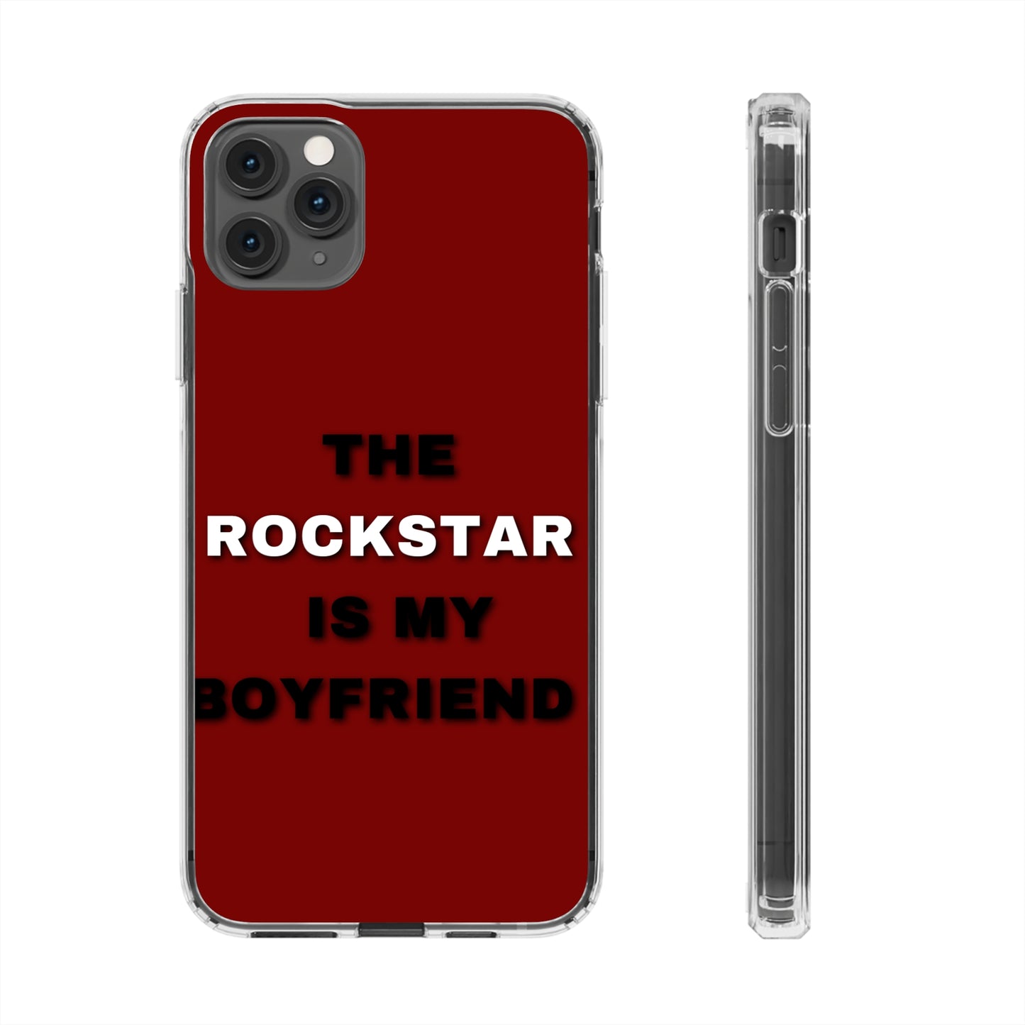 Rockstar Girlfriend Clear Phone Case