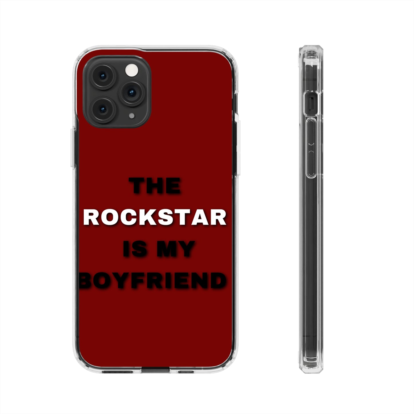 Rockstar Girlfriend Clear Phone Case