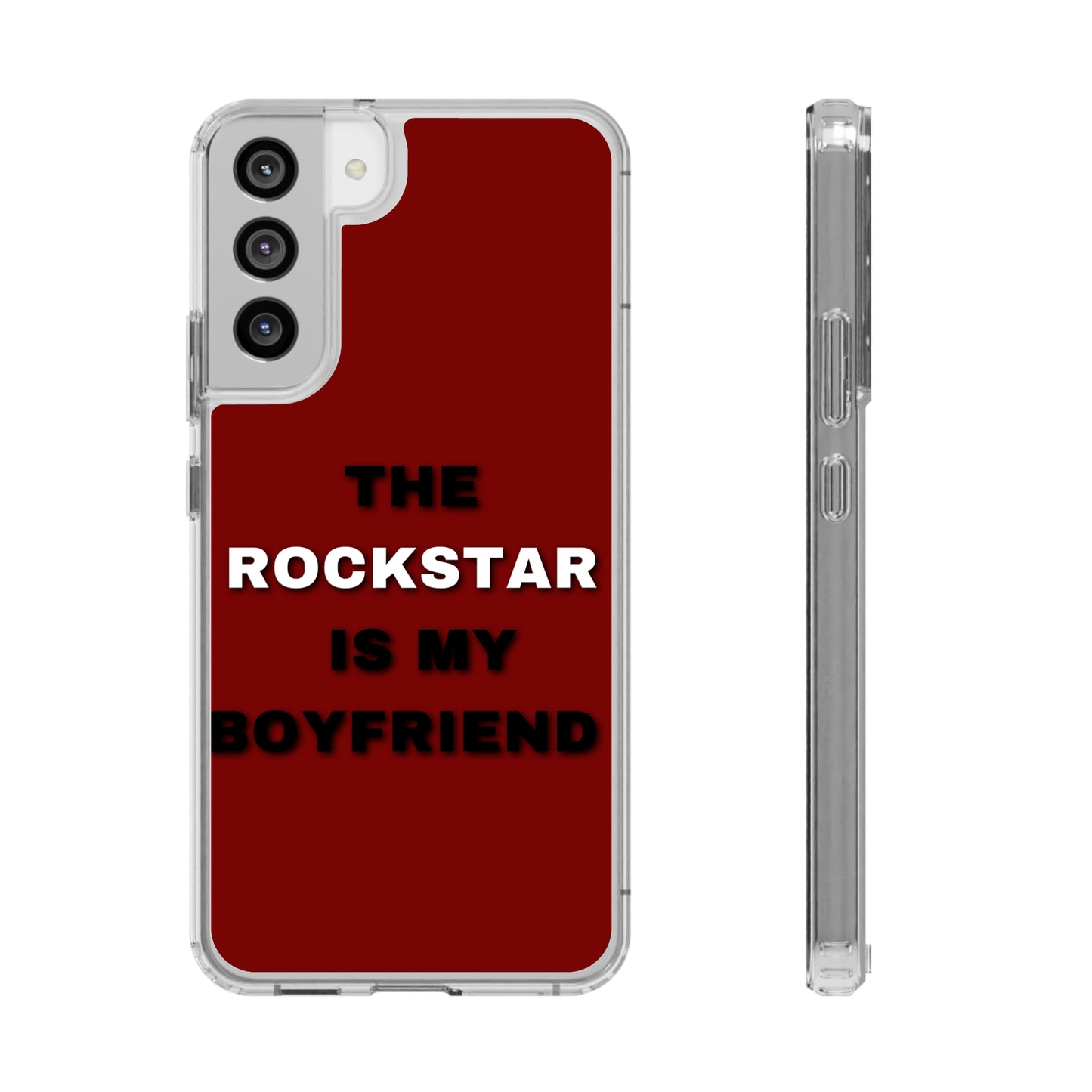 Rockstar Girlfriend Clear Phone Case