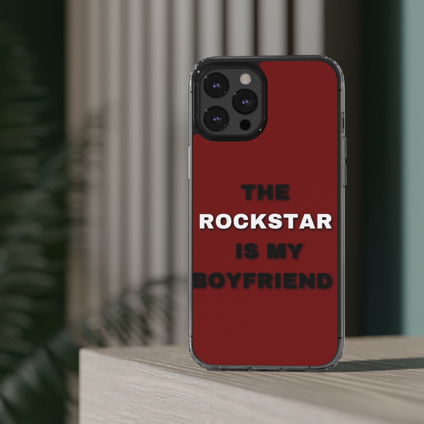 Rockstar Girlfriend Clear Phone Case