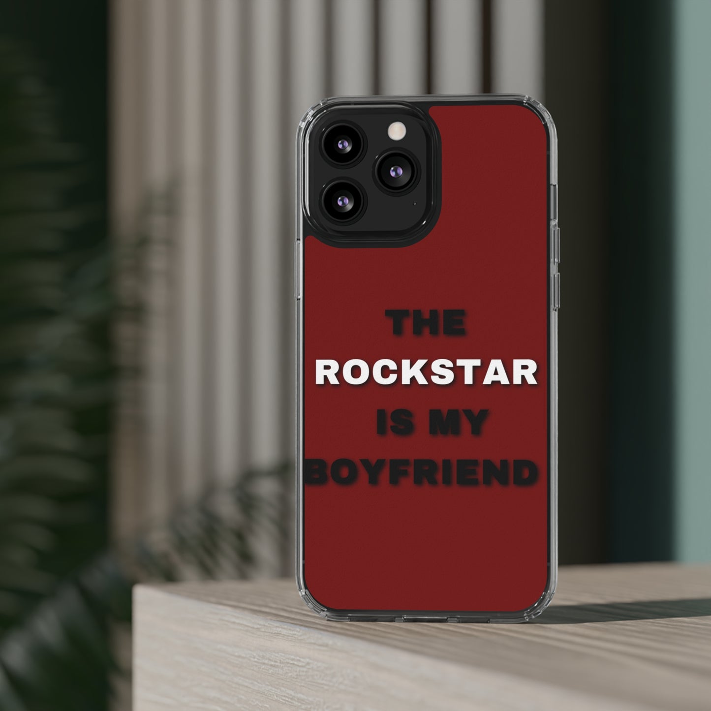 Rockstar Girlfriend Clear Phone Case