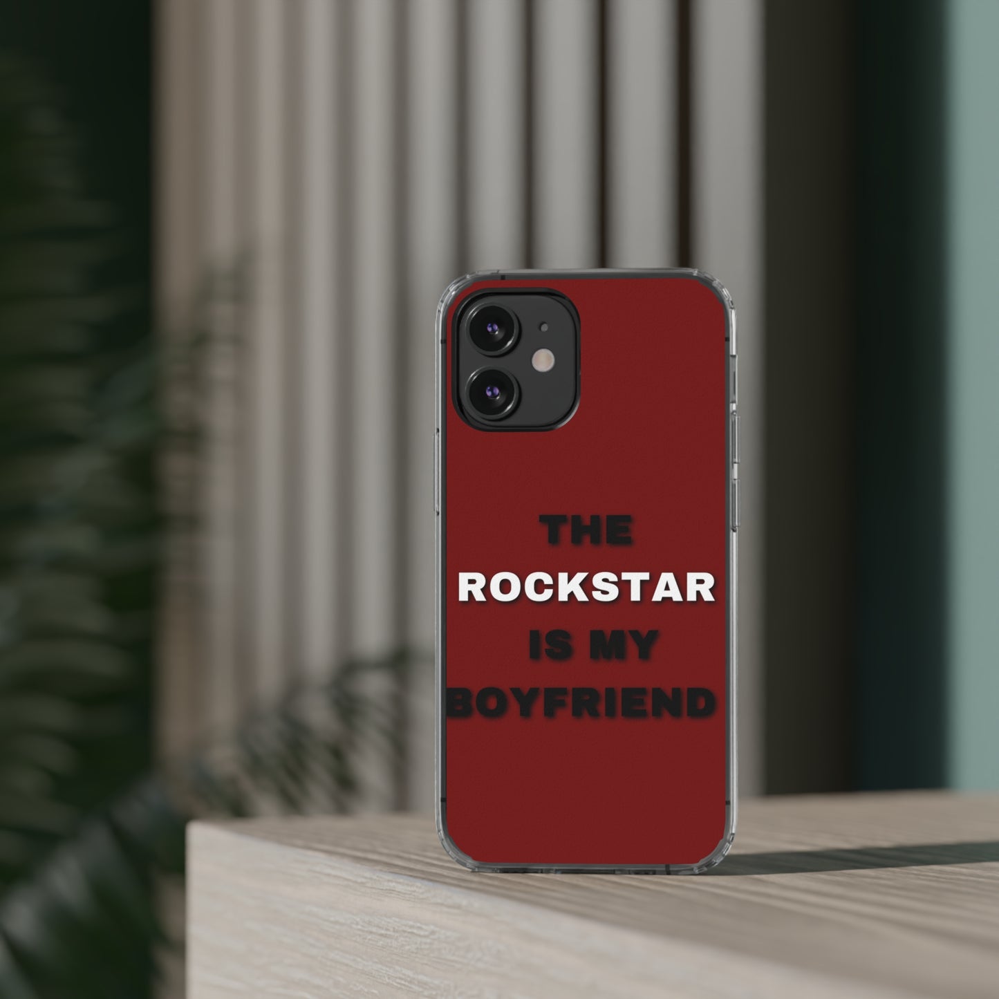 Rockstar Girlfriend Clear Phone Case