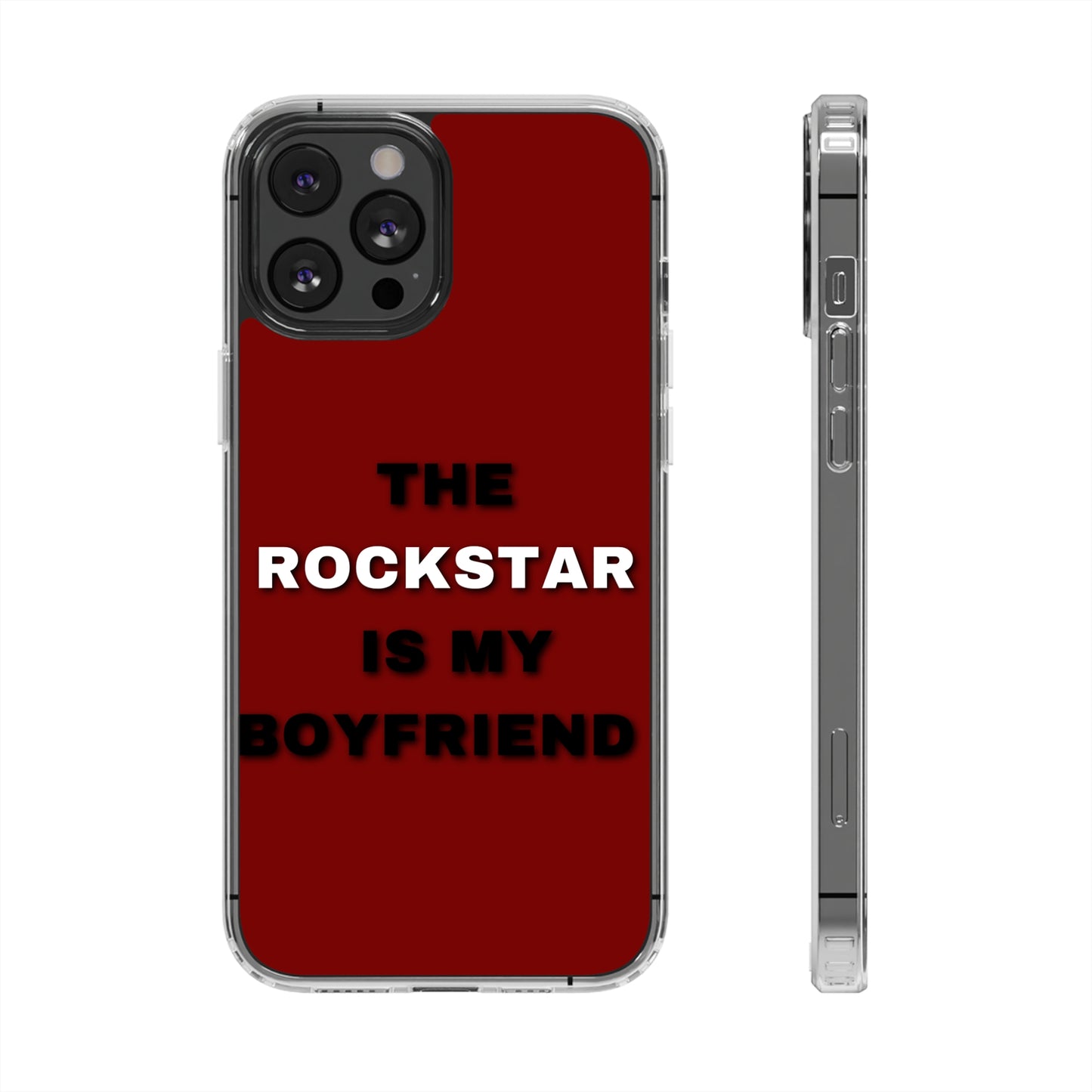 Rockstar Girlfriend Clear Phone Case