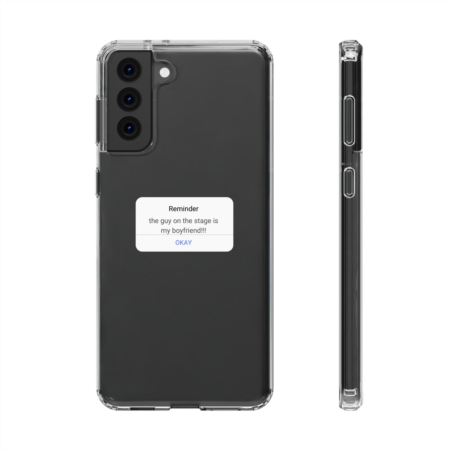 Rockstar Girlfriend Funny Clear Phone Case