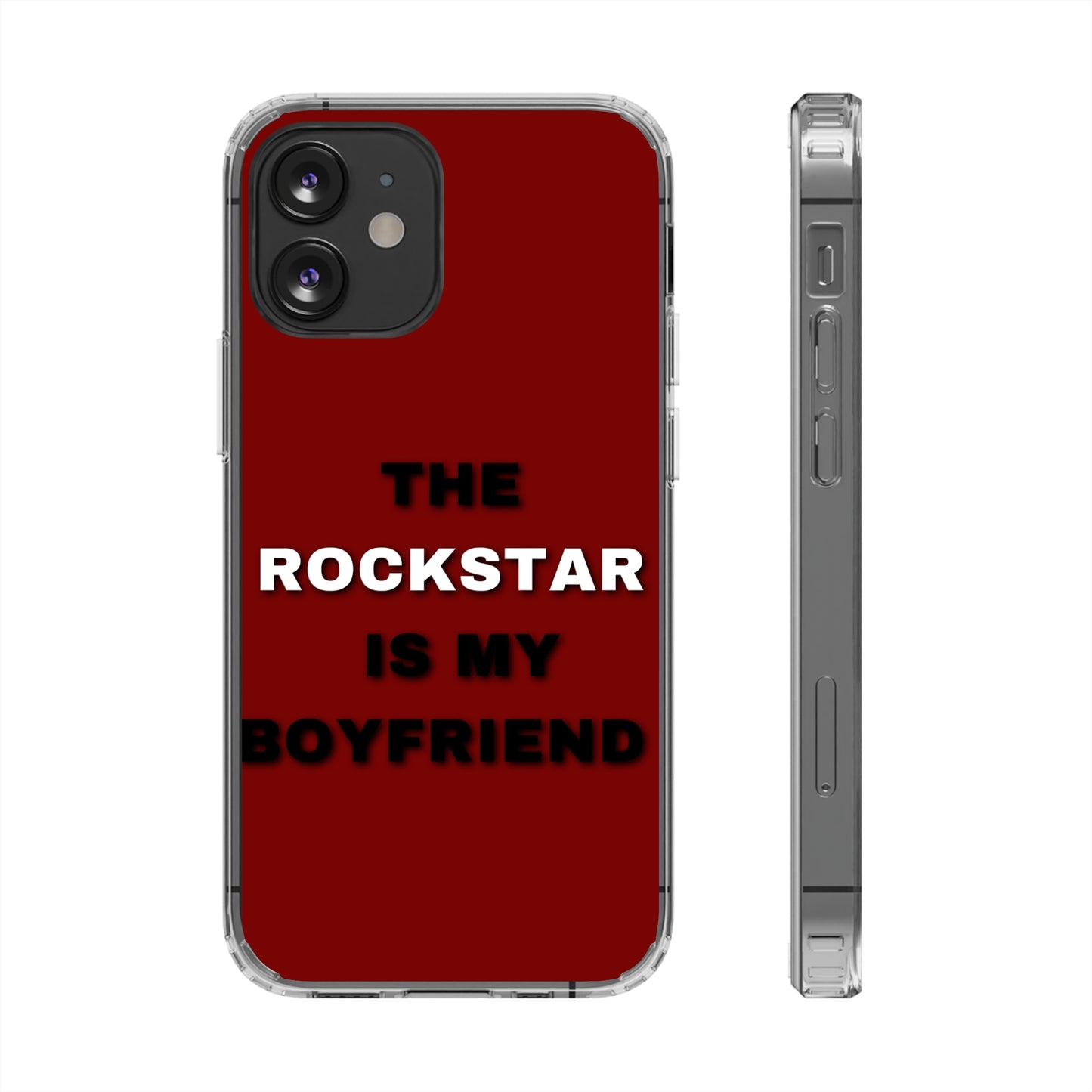 Rockstar Girlfriend Clear Phone Case