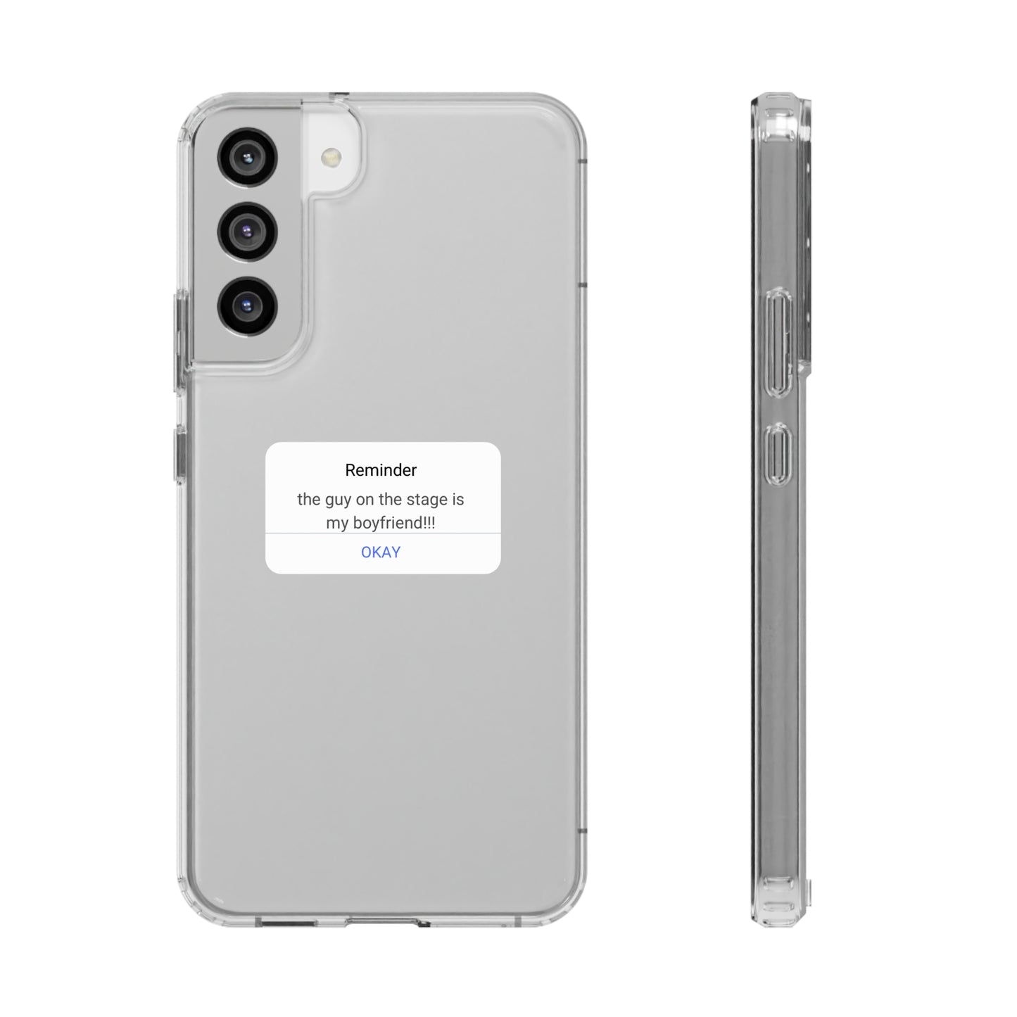 Rockstar Girlfriend Funny Clear Phone Case