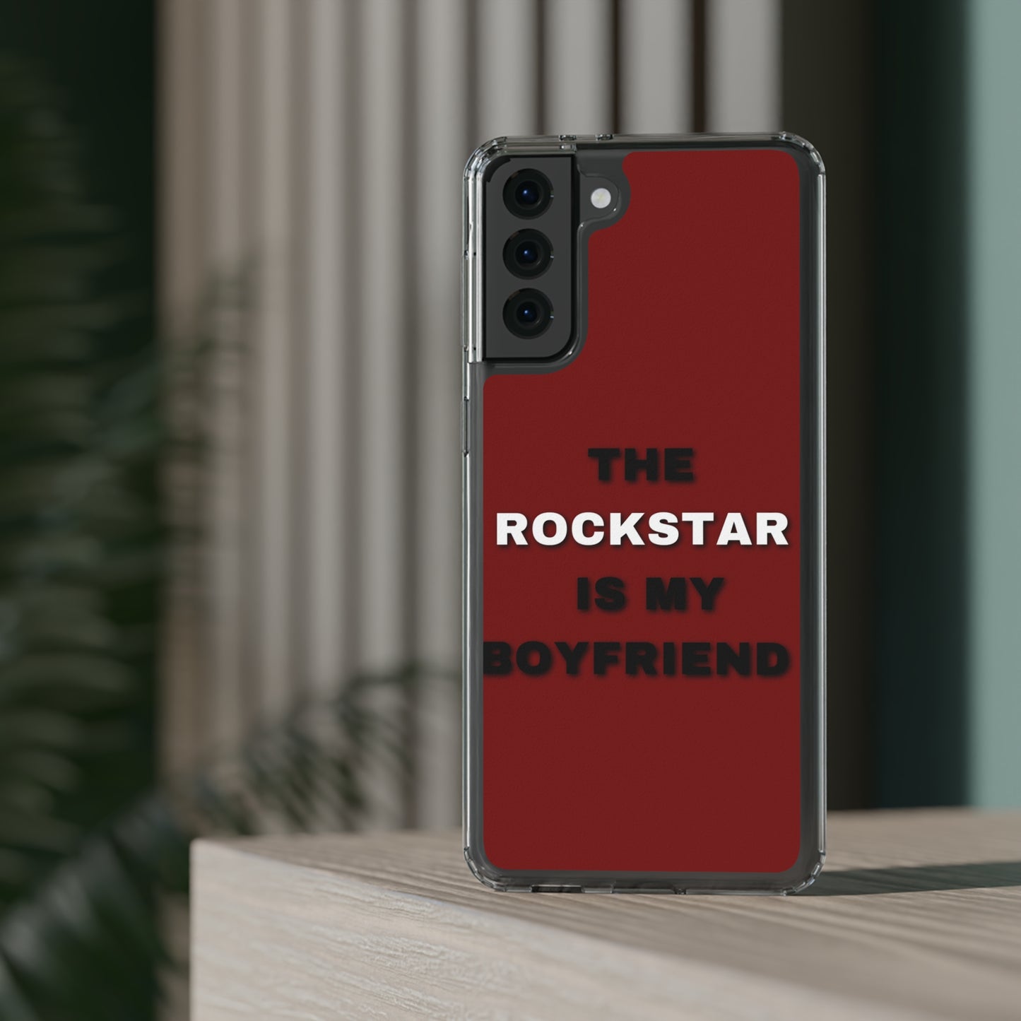 Rockstar Girlfriend Clear Phone Case