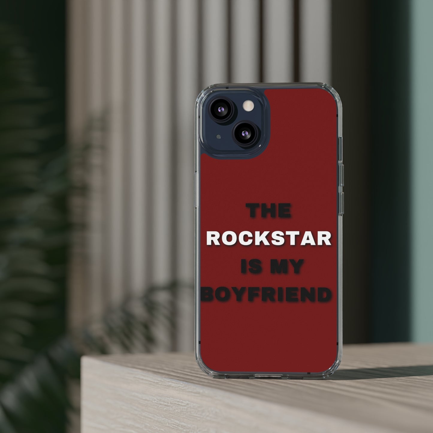 Rockstar Girlfriend Clear Phone Case