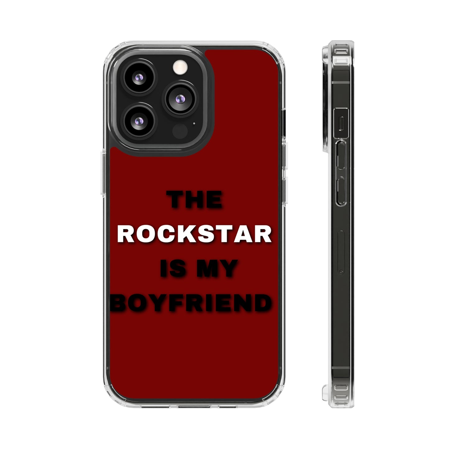 Rockstar Girlfriend Clear Phone Case