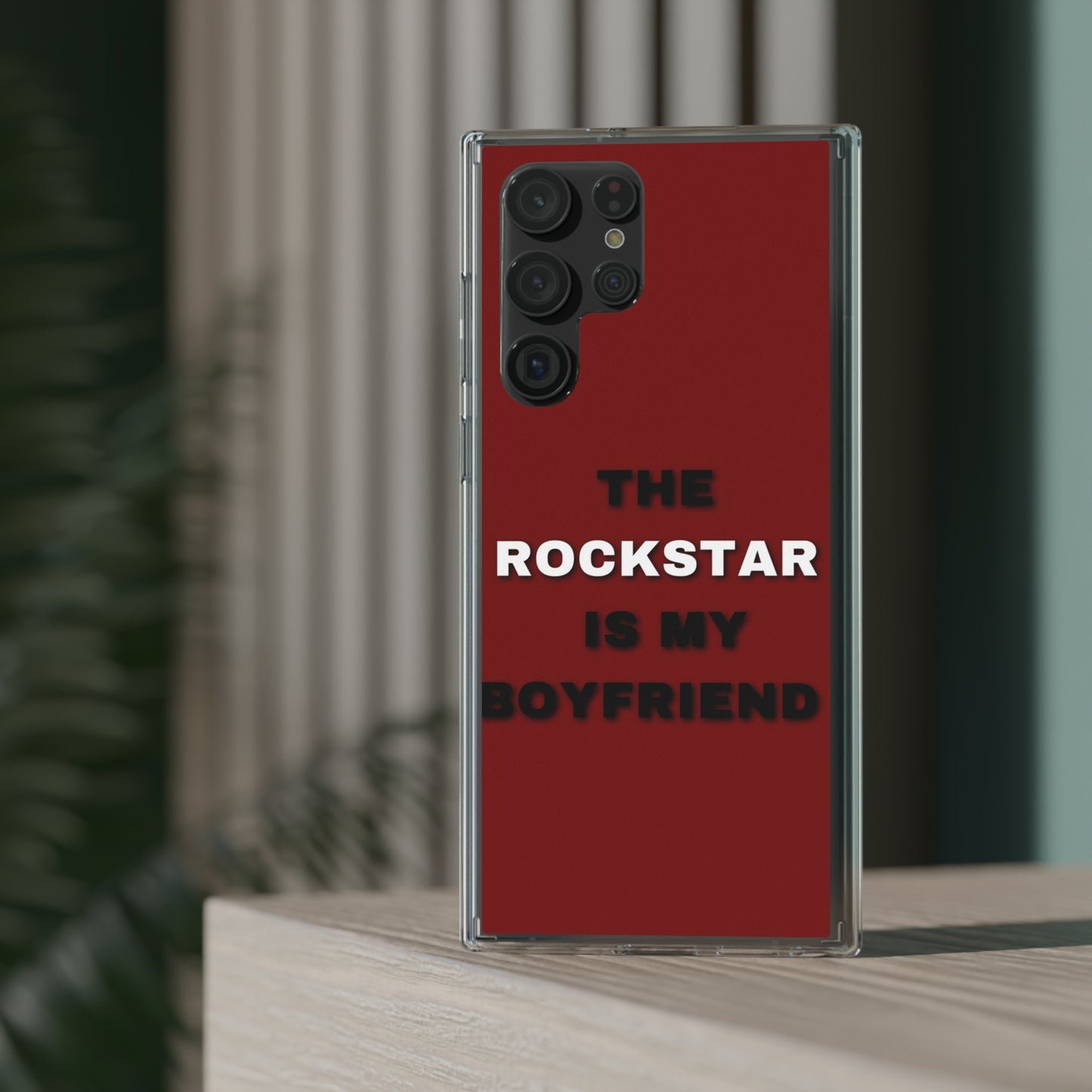 Rockstar Girlfriend Clear Phone Case