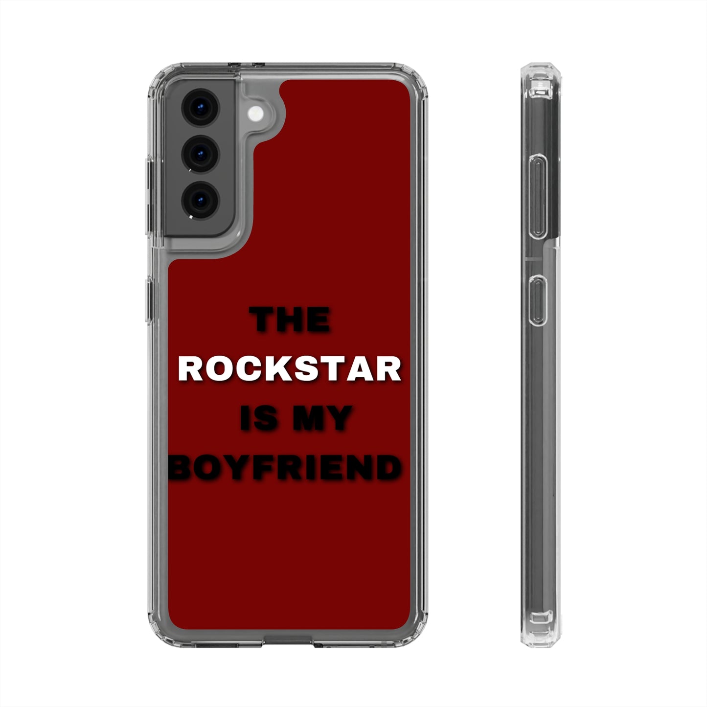 Rockstar Girlfriend Clear Phone Case