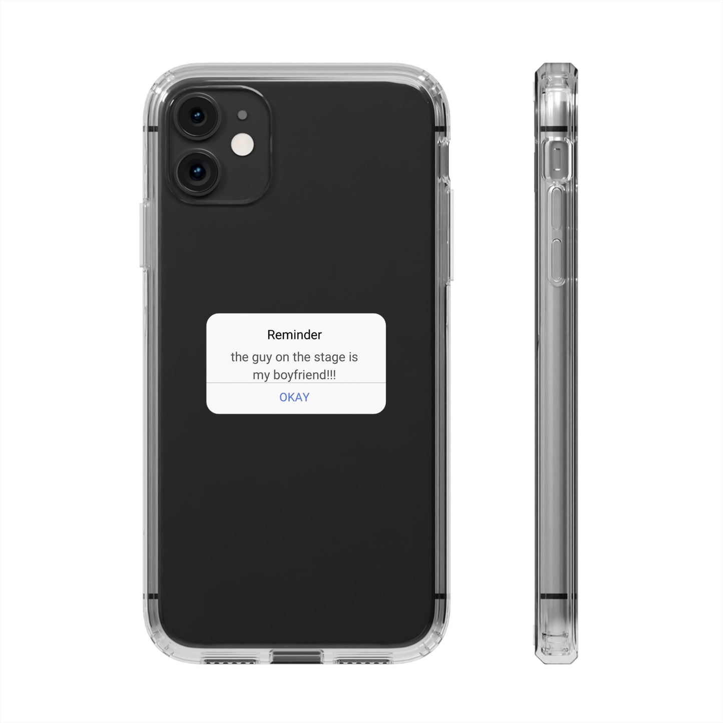 Rockstar Girlfriend Funny Clear Phone Case