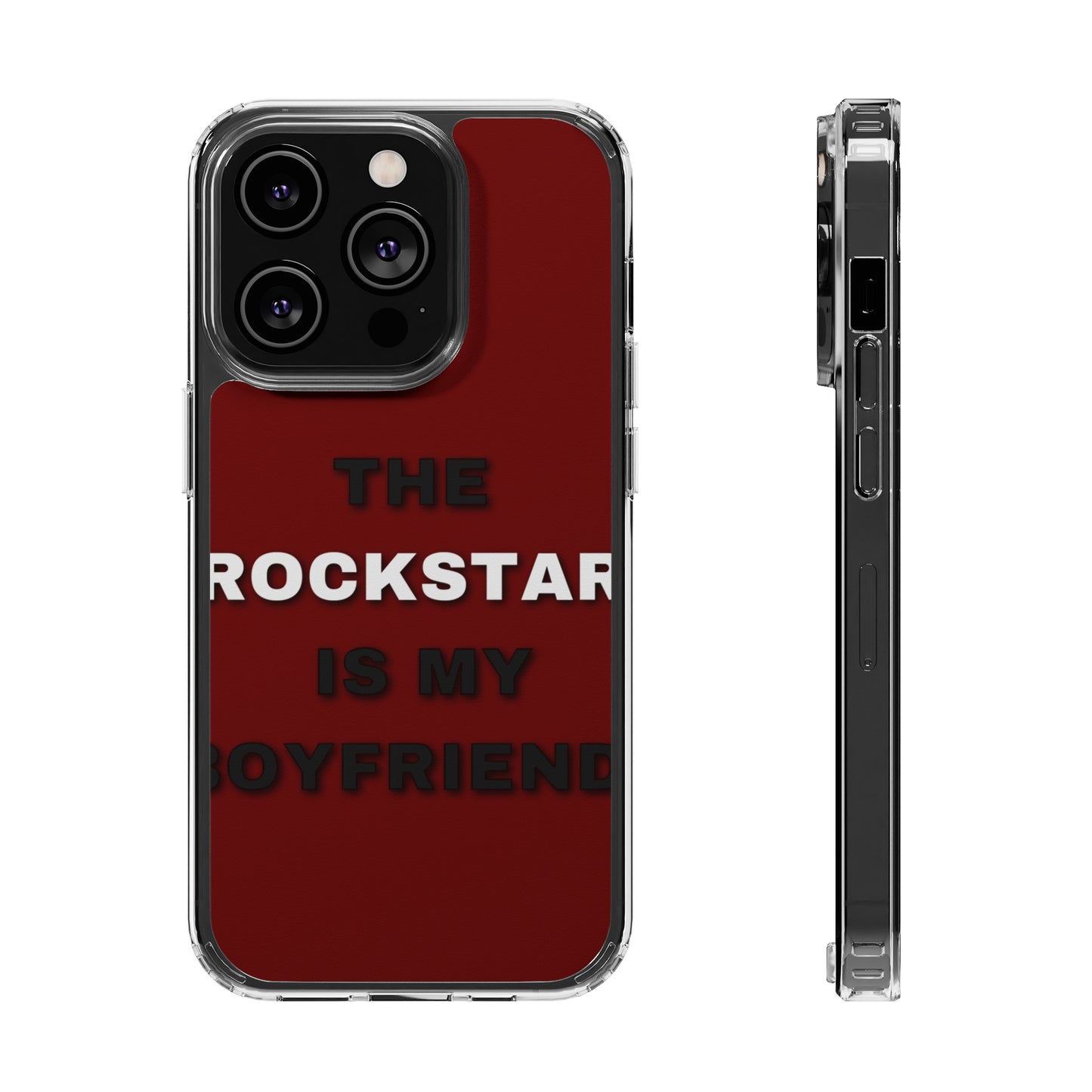 Rockstar Girlfriend Clear Phone Case