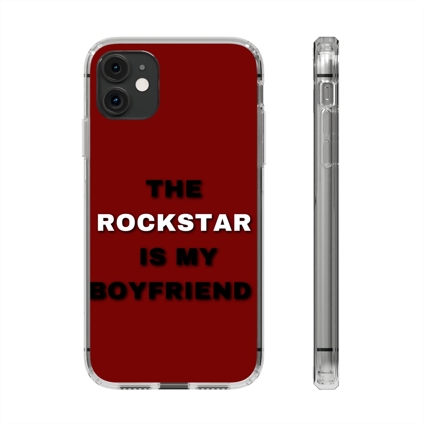 Rockstar Girlfriend Clear Phone Case