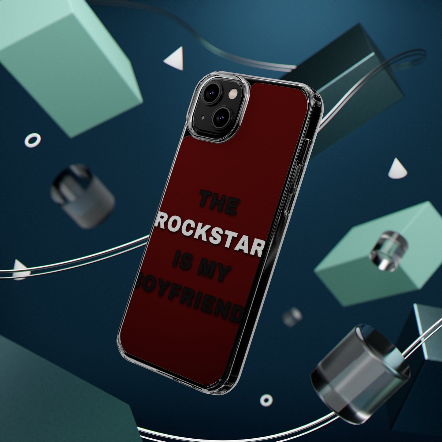 Rockstar Girlfriend Clear Phone Case