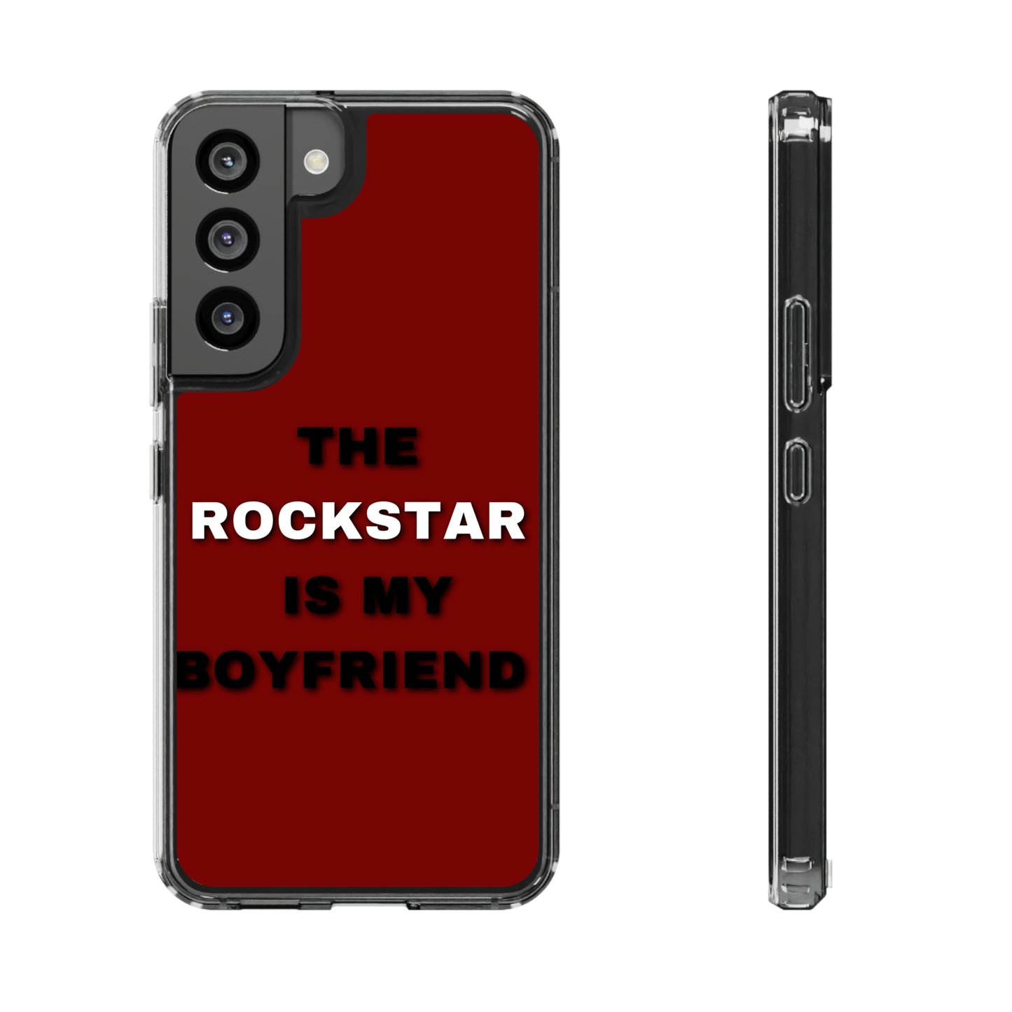 Rockstar Girlfriend Clear Phone Case