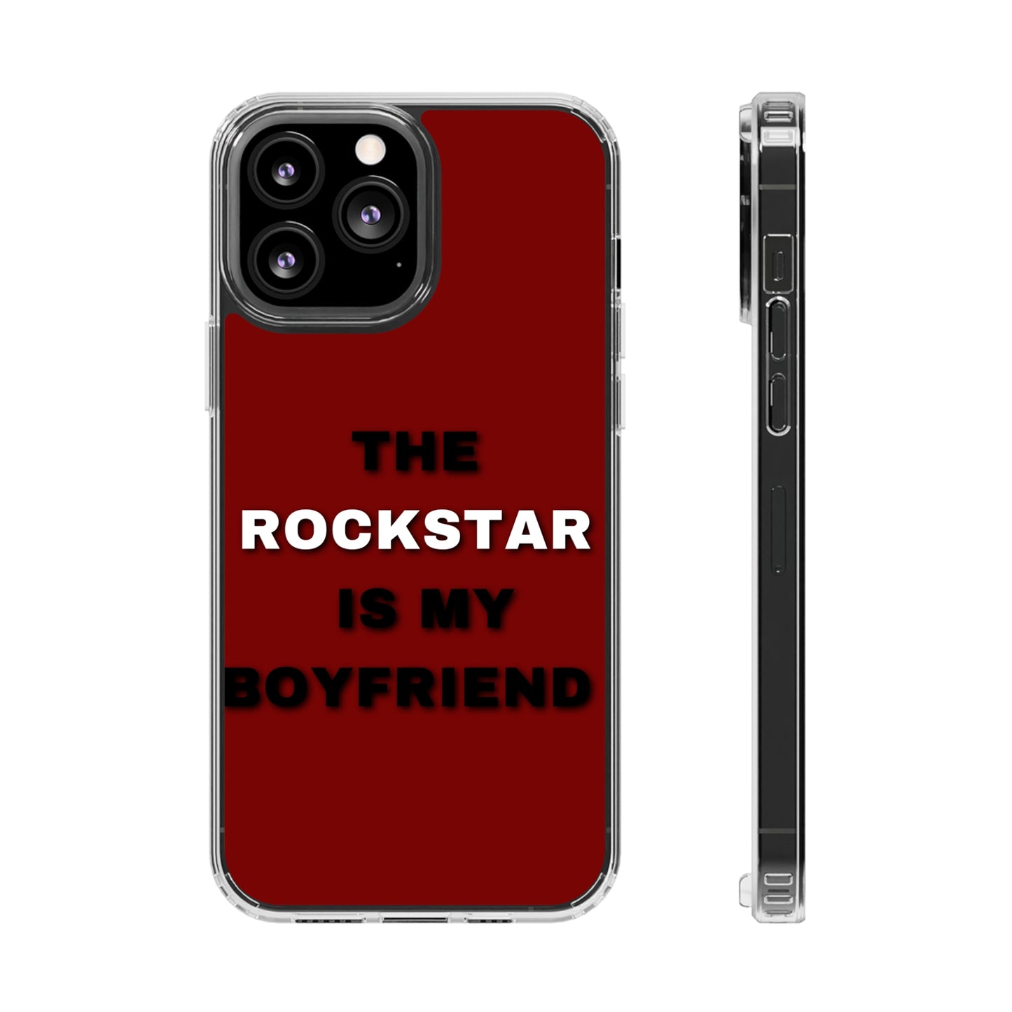 Rockstar Girlfriend Clear Phone Case